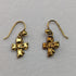 British Vintage Jewelry K9 Gold Ribbon Design Earrings